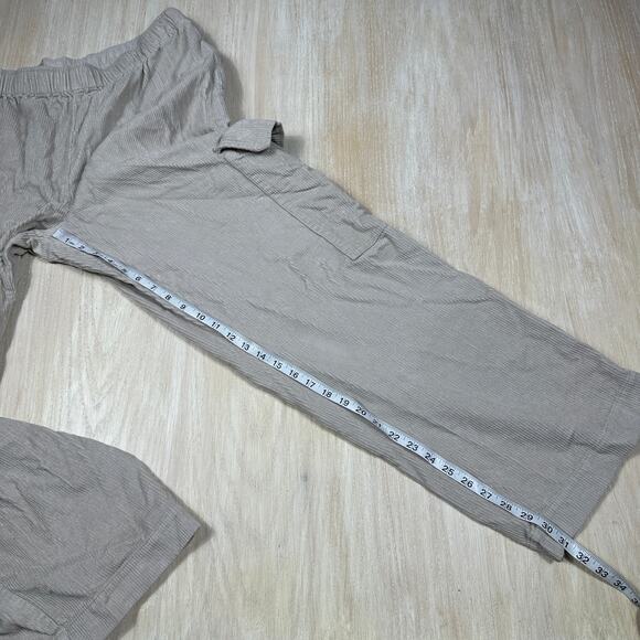 ASOS Design Cargo Corduroy Pull On Wide Leg Stretch Casual Trouser Pants 14 - Picture 11 of 15